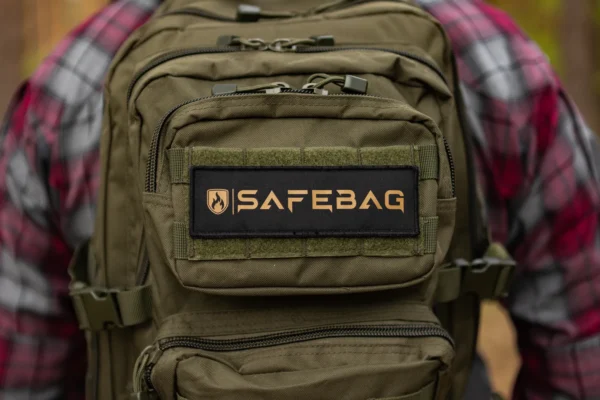 Plecak SAFEBAG oliwkowy logo