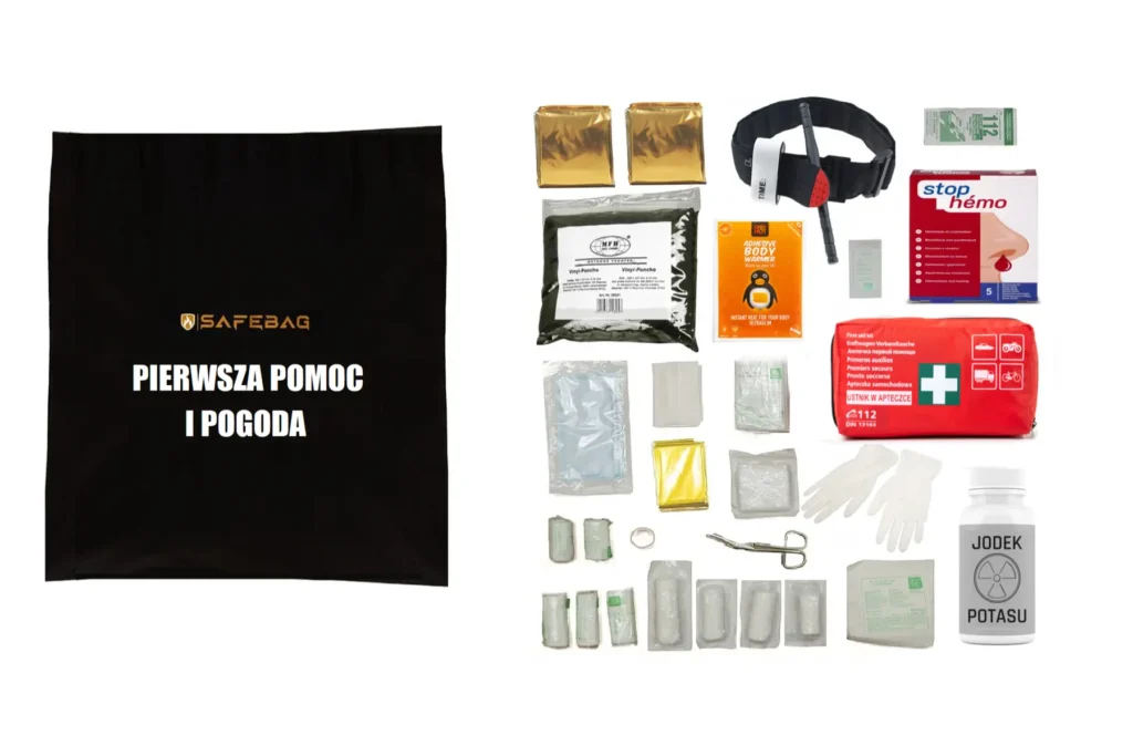 Plecak ratunkowy SAFEBAG CRBN moduł PIERWSZA POMOC I POGODA